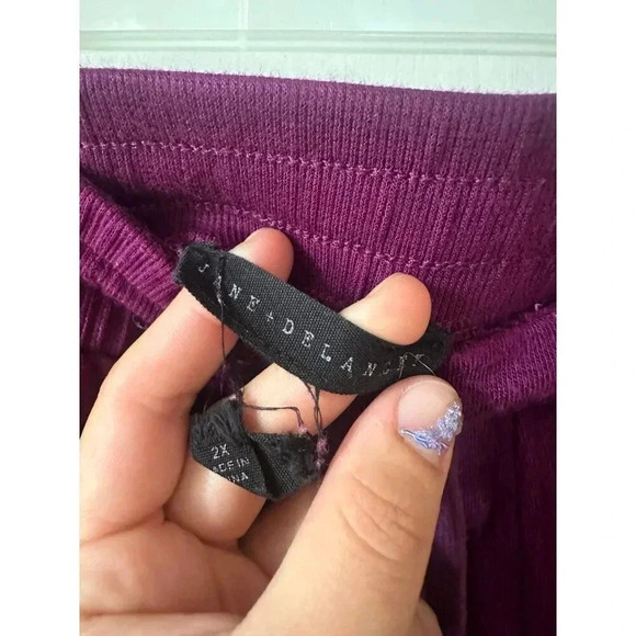 Jane + Delancey women’s size 2x-large purple sweatpants - Picture 5 of 7